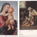 12 db RÉGI művész képeslap / 12 pre-1945 art postcards - Image 2