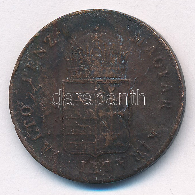 1848. 1kr Cu T:F Adamo B1
