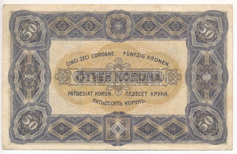 1920. 50K 'Orell Füssli Zürich' nyomdahely jelöléssel T:F Adamo K25 - Image 2