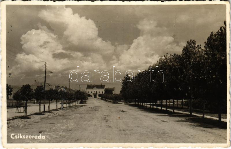 Csíkszereda, Miercurea Ciuc; utca / street (ragasztónyomok / gluemarks)