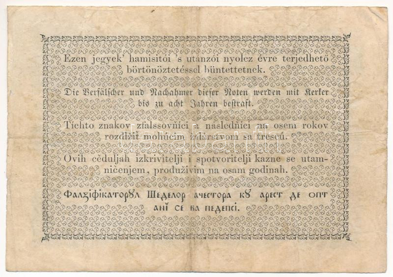 1848. 1Ft 'Kossuth bankó' 'g. td.' T:F Adamo G104 - Image 2