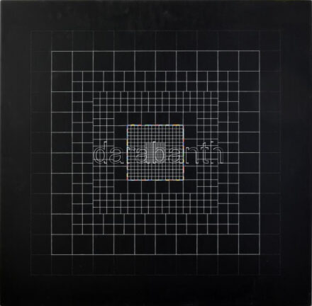Ottó László (1966-): Yantra-ipsum-creator (1), 2013. Akril, vászon, jelzett a hátoldalán. 75×75 cm / Acrylic on canvas, signed on the reverse.