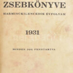 1931 A Magyar Királyi Csendőrség zsebkönyve 3 + 4 t arcképek + 370p. + (4) p reklámok. Modern egészvászon kötésben