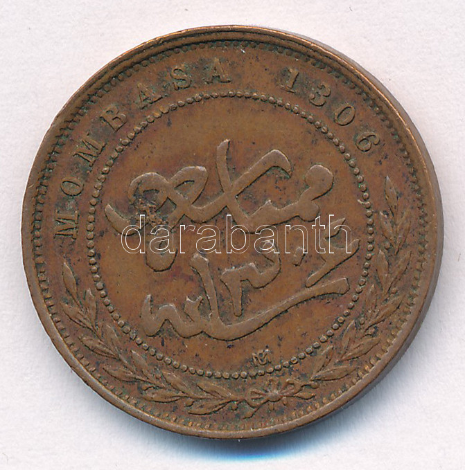 Mombasa / Brit gyarmat 1888CM 1p bronz 'Imperial British East Africa Co.' T:XF,VF Mombasa / British colony 1888CM 1 Pice bronze 'Imperial British East Africa Co.' C:XF,VF