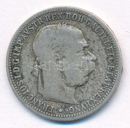 Ausztria 1893. 1K Ag 'Ferenc József' T:F Austria 1893. 1 Corona Ag 'Franz Joseph' C:F Krause KM#2804