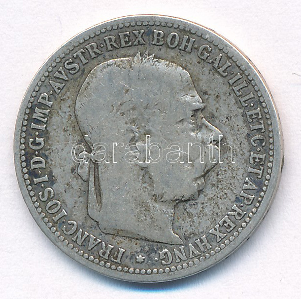 Ausztria 1893. 1K Ag 'Ferenc József' T:F Austria 1893. 1 Corona Ag 'Franz Joseph' C:F Krause KM#2804