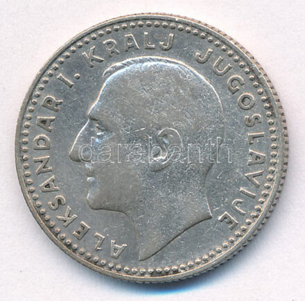 Jugoszlávia 1931. 10D Ag 'I. Sándor' T:XF,VF Yugoslavia 1931. 10 Dinara Ag 'Alexander I' C:XF,VF Krause KM#10