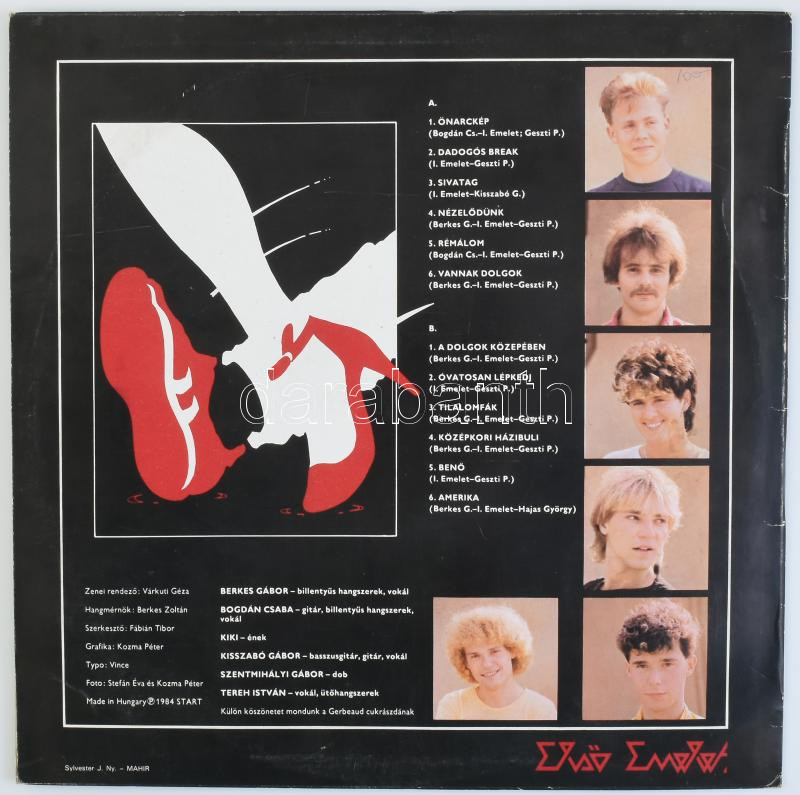 Első Emelet 1984 Mahír LP vinyl borítón kis kopás - Image 2