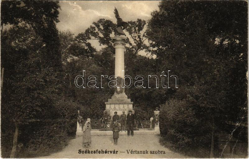 1921 Székesfehérvár, Vértanúk szobra, emlékmű. Braun nővérek kiadása (EB)