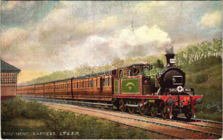 1907 Southend Express. L.T. & S.R. Raphael Tuck & Sons' 'Oilette' 'Famous Expresses' Series III. Postcard 9150. (EK)