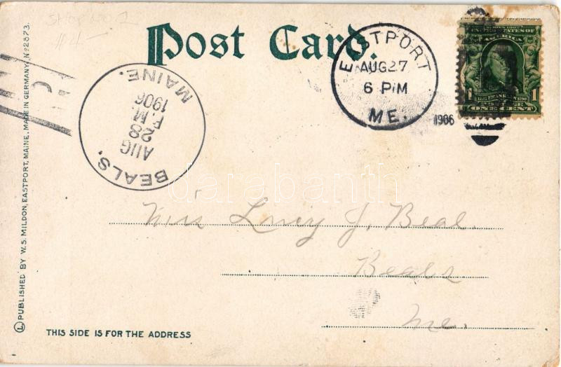 1906 Eastport, Maine (Washington); Dock Scene (EK) - Image 2