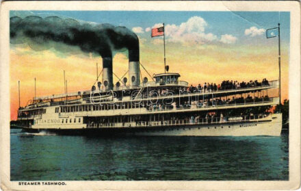 Steamer 'Tashmoo' American flag (EB)