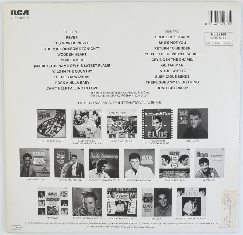 Elvis Presley Greatest Hits Vol 2. LP vinyl, 1981, RCA W. Germany - Image 2