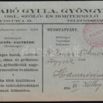 1936 Gyöngyös Szabó Gyula bortermelő reklámos levelezőlap