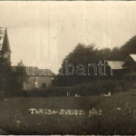 1921 Tarcsa, Tatzmannsdorf; Sveiczi (Svájci) ház, templom / villa, church. photo (fa)
