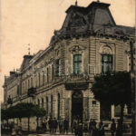 1907 Körmend, Vas-Zala megyei takarékpénztár, magyar királyi dohány és szivar eladás, üzlet (fl)