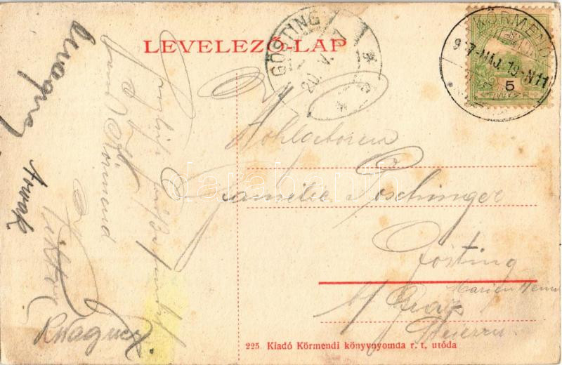 1907 Körmend, Vas-Zala megyei takarékpénztár, magyar királyi dohány és szivar eladás, üzlet (fl) - Image 2