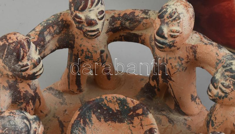 Kerámia gyertyatartó, figurális, eredeti dobozában d: 20 cm - Image 2