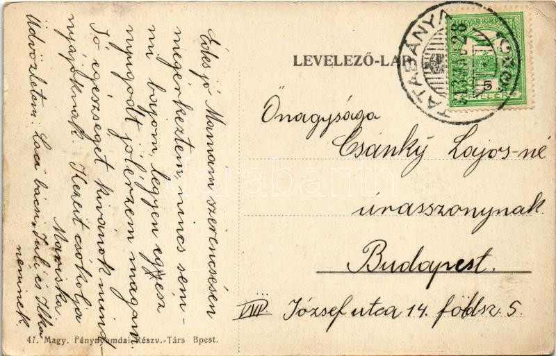 1913 Tatabánya, IX. lejtakna a bányában, iparvasút (EK) - Image 2