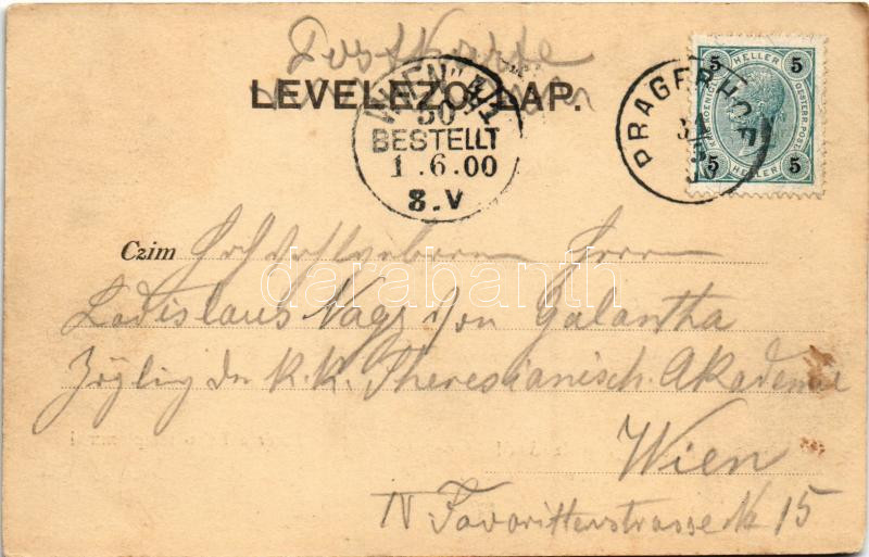 1900 Nagykanizsa, Fő tér, Felső templom, üzletek. Ifj. Wajdits József kiadása - Image 2