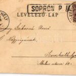 1900 Sopron, Széchenyi szobor. L. Kummert kiadása / Prämiirt mit d. grossen silbernen Medaille in Nizza 1899 (vágott / cut) - Image 2
