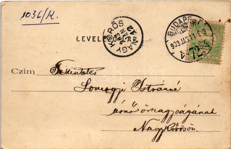 1903 Budakeszi, Vendéglő a szép juhásznéhoz, kocsi. Stern jakab kiadása (EK) - Image 2
