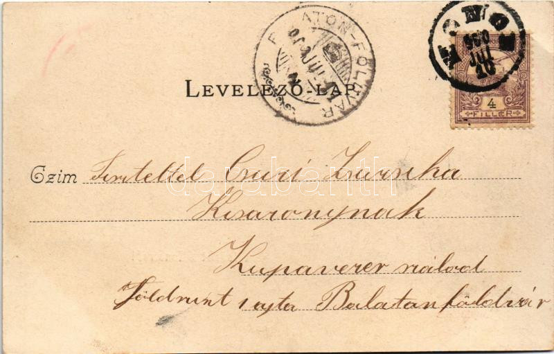 1900 Monor, Borpincék, szőlőskert. Herodek István kiadása (EK) - Image 2