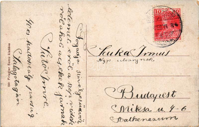1919 Salgótarján, Apollo mozgó mozi és Úri utca, Patay István üzlete. Friedler Samu kiadása (EK) - Image 2