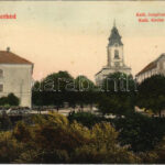 1910 Szentgotthárd, Katolikus templom és gimnázium. Wellisch Béla kiadása