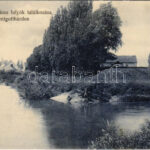 1907 Szentgotthárd, Rába és Lapincs folyók találkozása. Wellisch Béla kiadása