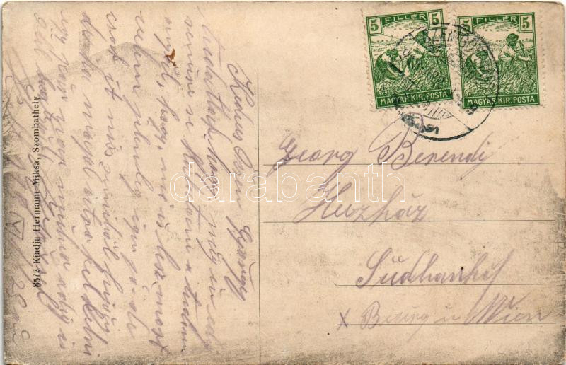 1918 Szentgotthárd, Nemzeti óragyár. Hermann Miksa kiadása (EK) - Image 2