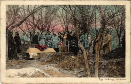 1915 Egy hadnagy temetése. Az Érdekes Újság kiadása / WWI Austro-Hungarian K.u.K. military, Lieutenant's funeral (fa)
