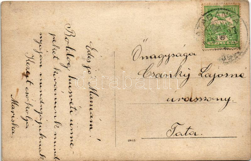 1910 Tatabánya, Bányafelügyelői lak. photo (EK) - Image 2