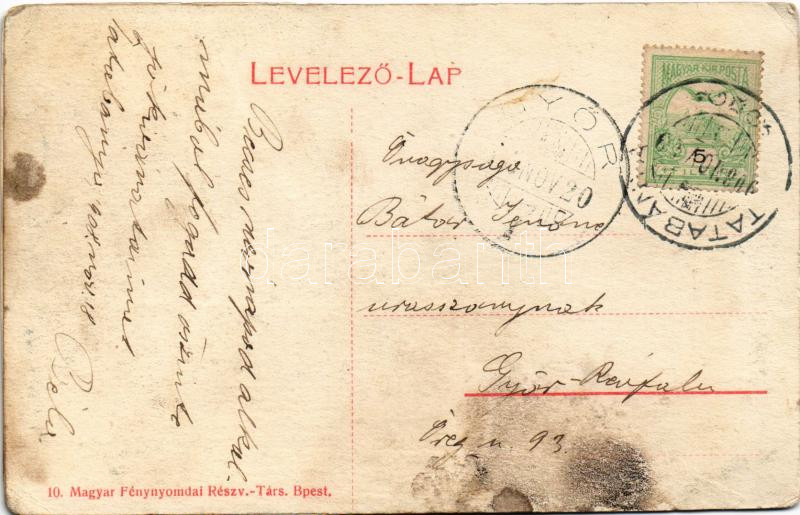 1908 Tatabánya, vasúti megállóhely, vasútállomás, gyalogos felüljáróhíd (r) - Image 2