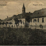 Gyönk, Magyar utca. Engel József kiadása (gyűrődések / creases)