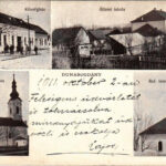 1911 Dunabogdány, Községháza, Állami iskola, Római katolikus templom, Református templom (EK)