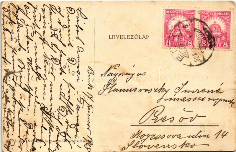 1928 Bük, Cukorgyár, vasútállomás (a kibővítés utáni de még a Déli Vasút állomásaira jellemző vakolatlan nyerstégla fallal), Németh János vegyeskereskedő üzlete (EK) - Image 2