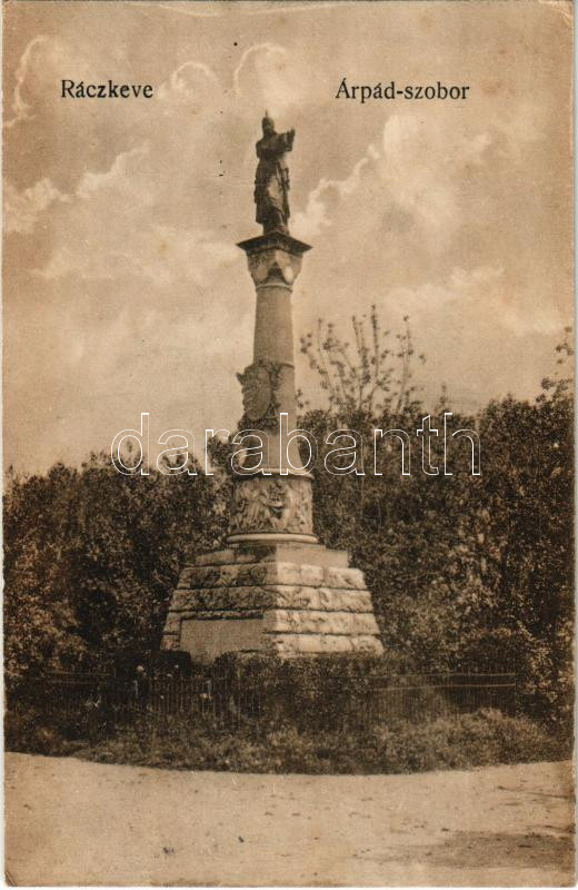 1920 Ráckeve, Árpád szobor. Hangya szövetkezet kiadása (EK)