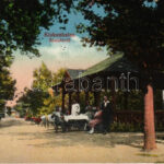 1929 Kiskunhalas, Sóstófürdő vendéglő, étterem, pincér. Özv. Pressburger Ferencné kiadása (EK)