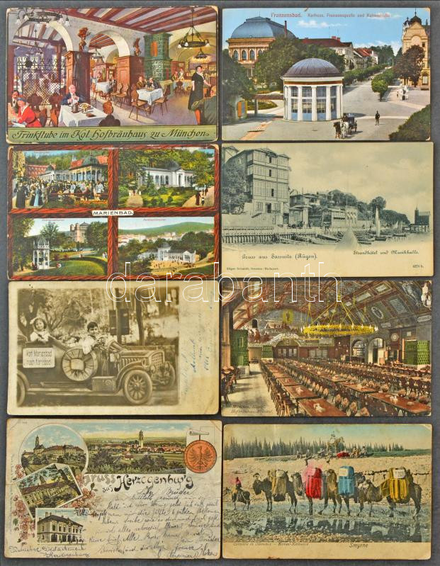 ~1.200 db régi külföldi városképes lap az egész világból, érdekes, vegyes anyag / ~1.200 old topographic postcards from foreign countries, mixy and interesting material - Image 3