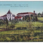Borostyánkő, Bernstein; vár és villa. Máger József kiadása / Schloss und Villa / castle and villa (EK)