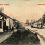 Barcs, Széchenyi utca, Drávavidék szerkesztősége, Szilágyi György üzlete. W.L. Bp. 410. 2375. (Rb)