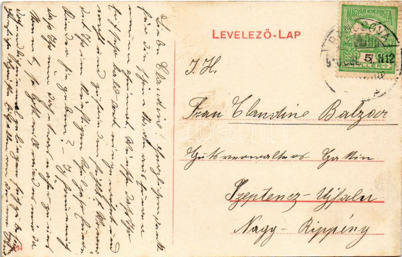 1910 Pancsova, Pancevo; Állami polgári leány iskola, zsinagóga / girl school, synagogue - Image 2