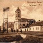 Törökkanizsa, Nova Kanjiza, Novi Knezevac; Tallian Emil utca, templom. Krischer E.T. kiadása / street, church