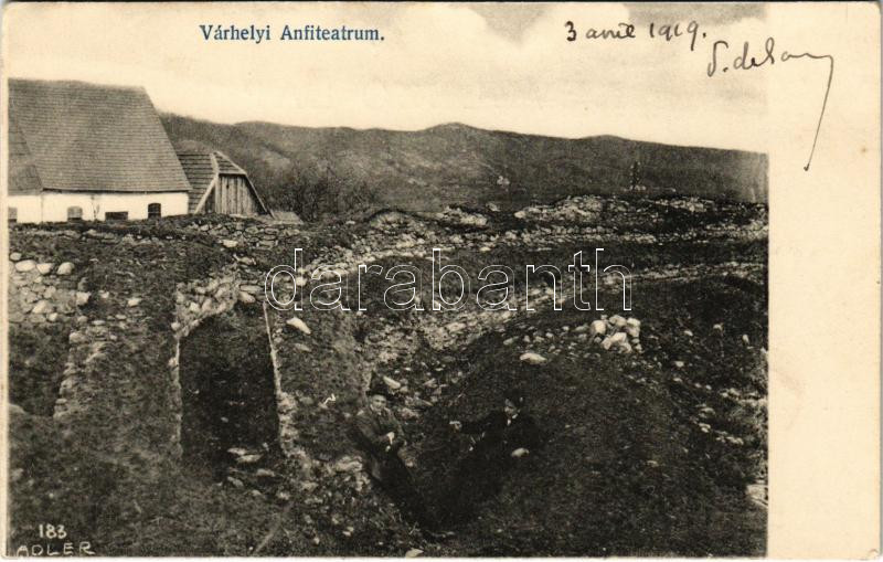 Várhely, Sarmizegetusa, Gradiste, Burgort (Hunyad); amfiteátrum. Adler fényirda / amphitheater