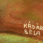 Kádár Béla jelzéssel: Társaság. Pasztell, papír. Üvegezett fakeretben. 44×60 cm. - Image 2