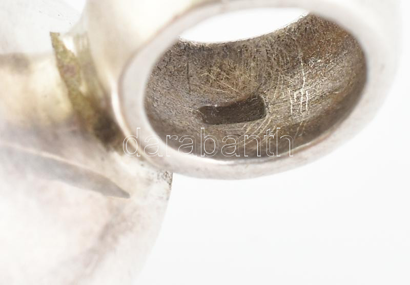 Ezüst (Ag) foglalatban, nagyméretű tanzanit, medál, jelzett, 5,5x2,5 cm, bruttó: 42,7 g - Image 3