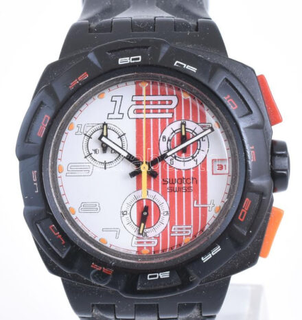 Swatch chrono quartz karóra, működik, d: 42 mm, pontos.