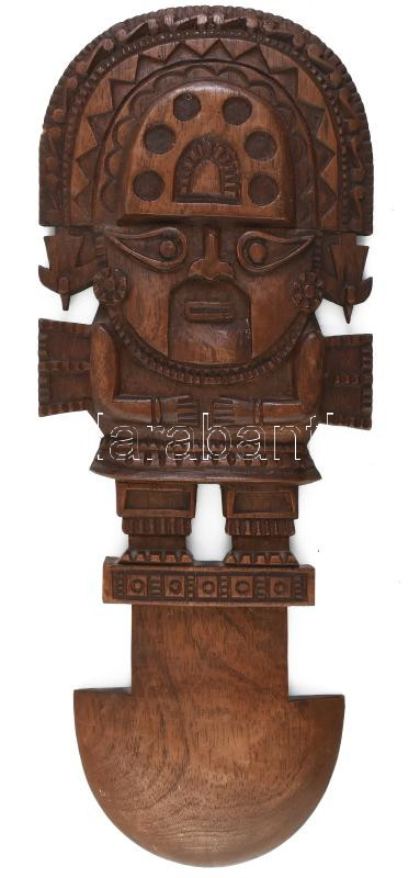 Nayland fali maszk, inka áldozati kés fali dísz. 52 cm