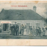 1908 Kálmánd, Camin; Ritli Károly üzlete. Divald Károly fia kiadása / shop + 'KÁLMÁND POSTAI ÜGYN' (EK)